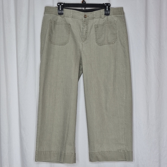 Lane Bryant NWT Casual Wide Leg Ankle Pant Fitted No Gap Waist - Size 20 - Picture 4 of 14